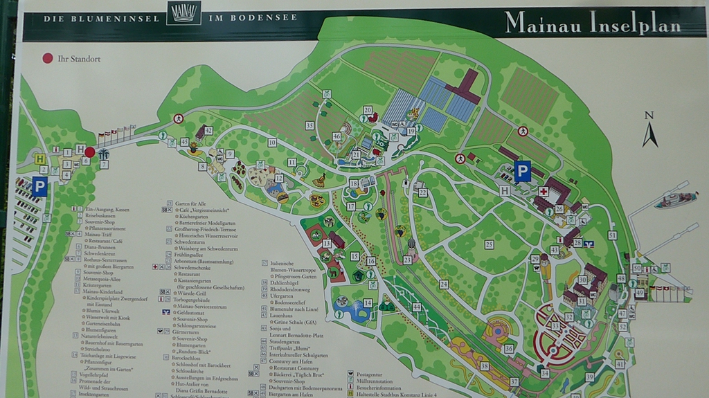 Wanderspatz Insel Mainau